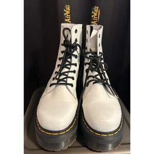 Dr Martens- JADON Platform White Boots- Size 9L